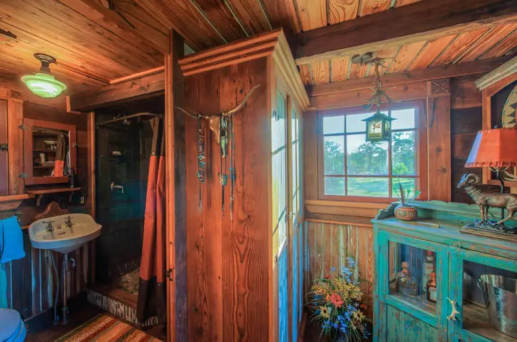 Cowboy cabin closet nook