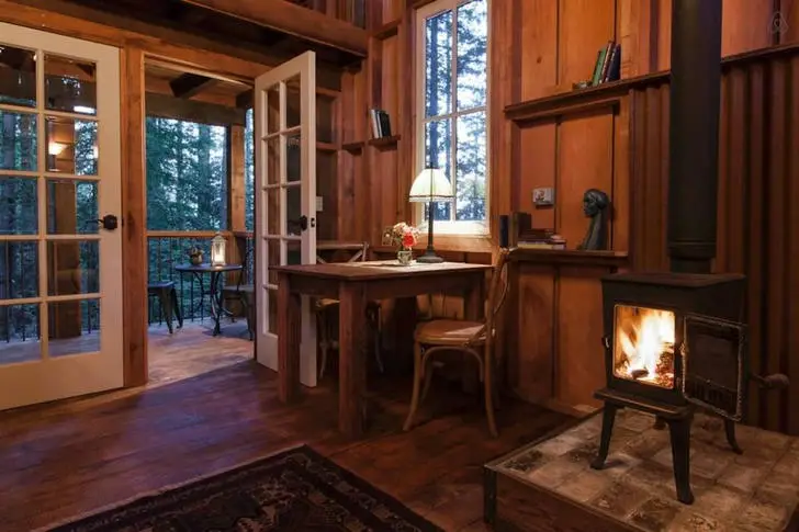 Log cabin dining table