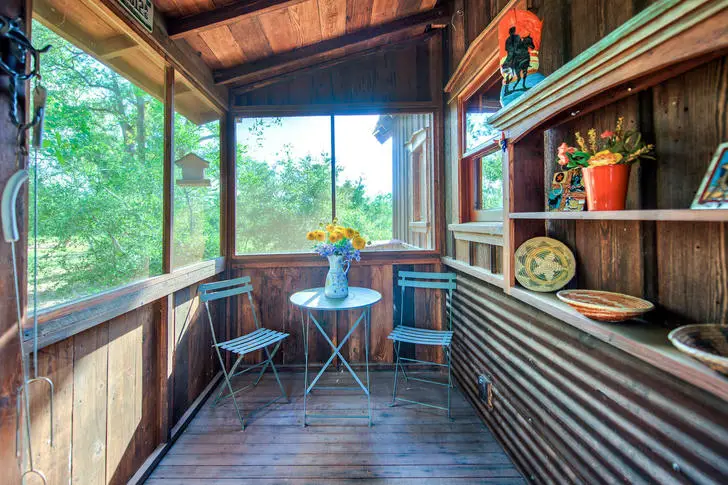 Cowboy cabin porch